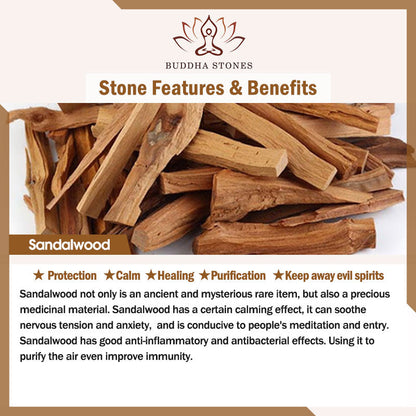 Buddha Stones Sandalwood Bamboo Pattern Camellia Healing Bracelet