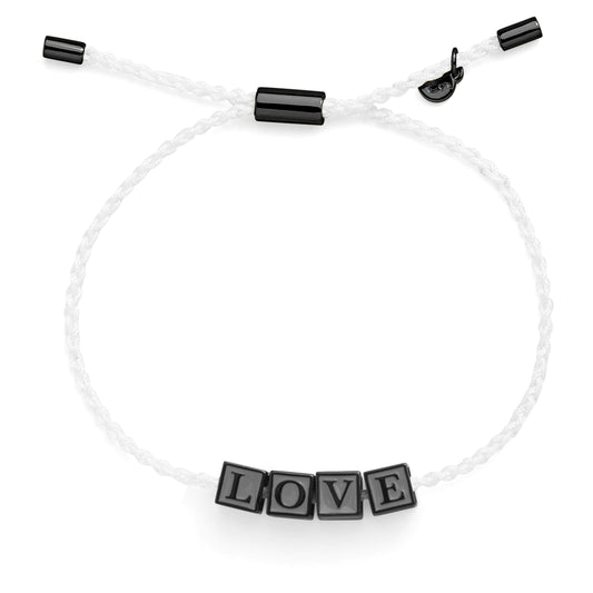Pulsera personalizada con letras en bloque 