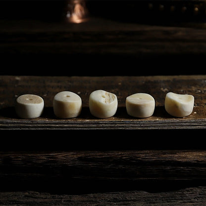 Piedras de Buda, Hueso de Yak Natural Tibetano, El Señor del Cadáver, Dados del Bosque, Zodíaco Chino, Nueve Palacios, Ocho Diagramas, Mala de Muñeca de Fuerza