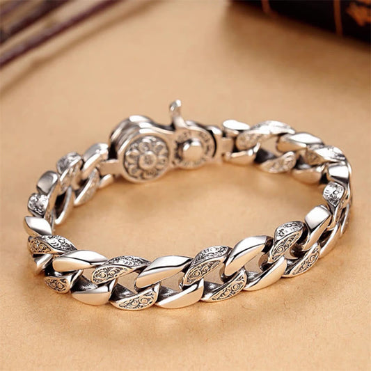 Pulsera de creatividad Vajra con doble dorje Om Mani Padme Hum del Tíbet con piedras de Buda