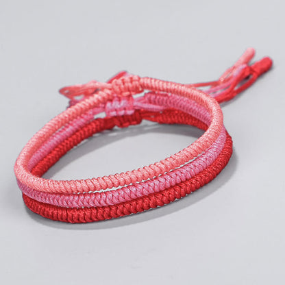 Pulsera trenzada tibetana King Kong con piedras de Buda (3 unidades) 