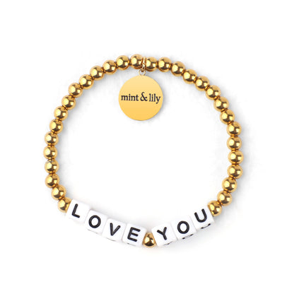 Custom Waterproof Gold Beaded Friendship Bracelet