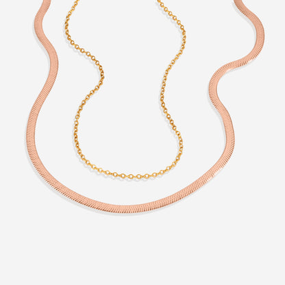 Herringbone & Milano Chain Set