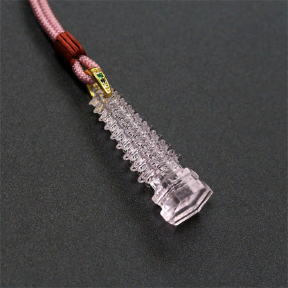 Collar de la sabiduría de la antigua pagoda Liuli con piedras de Buda 