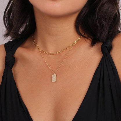Collar de eslabones de cuerda 