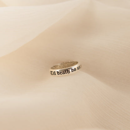 Half Round Fingerprint Ring