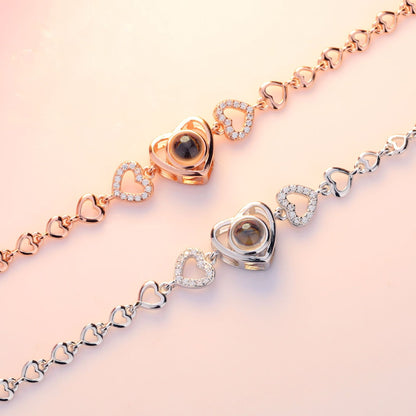 Heart Photo Projection Bracelet