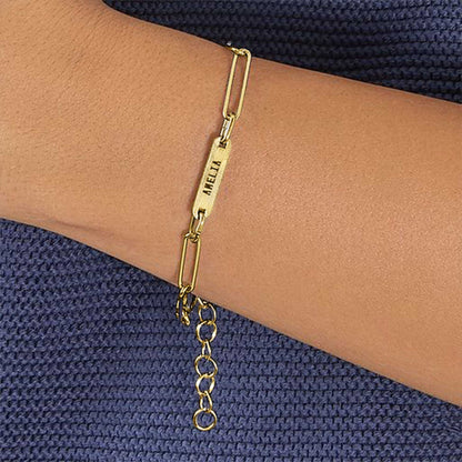 Paperclip Bracelet With Names