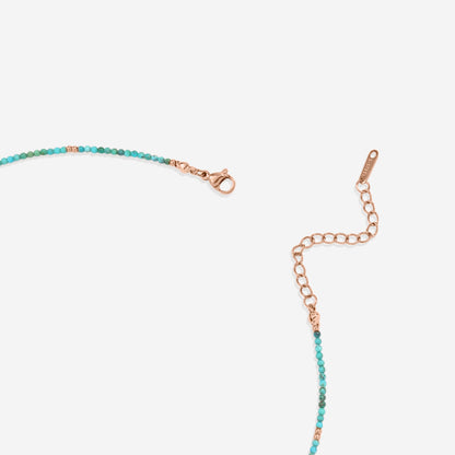 Turquoise Beaded Fairy Name Necklace