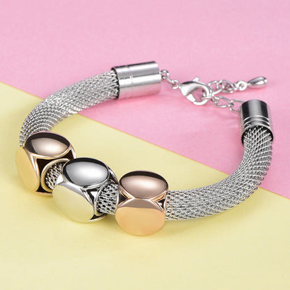 Test - Tri-Cube Metal Bracelet