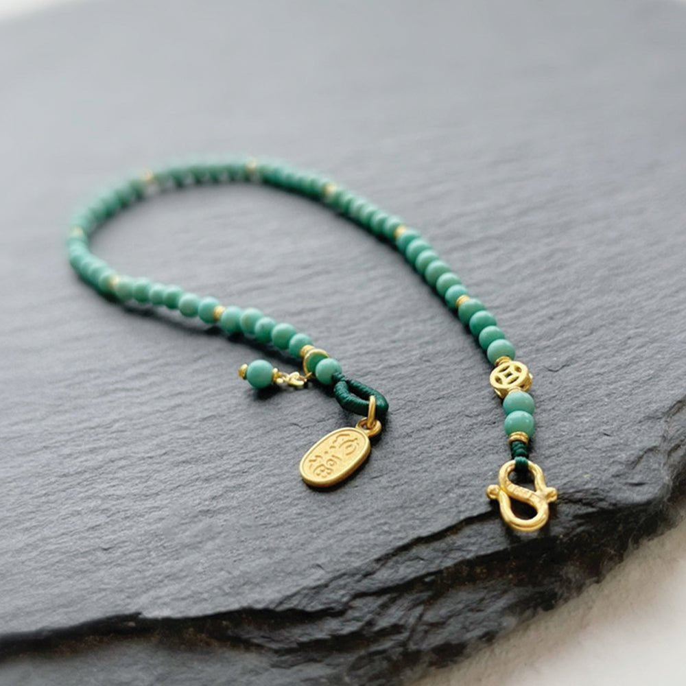 14k Natural Turquoise Bracelet