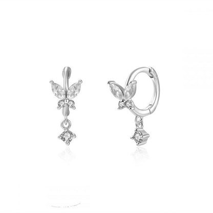 Pendientes colgantes pavé S925