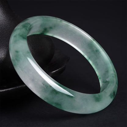 Pulsera de la suerte con flor flotante de jade natural y piedras de Buda