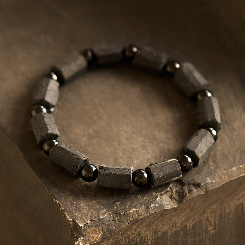 Pulsera de la sabiduría con turmalina negra y piedras de Buda 
