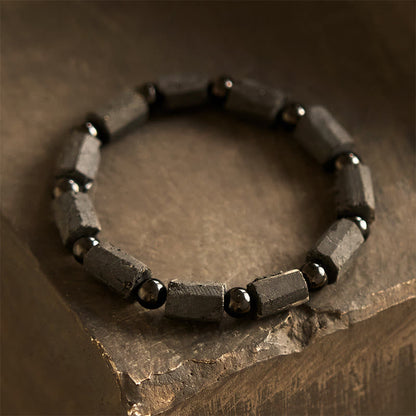 Pulsera de la sabiduría con turmalina negra y piedras de Buda 