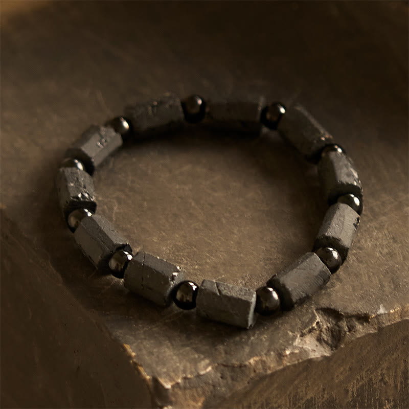 Pulsera de la sabiduría con turmalina negra y piedras de Buda 
