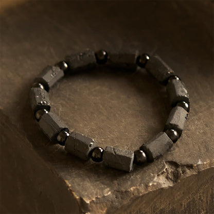 Pulsera de la sabiduría con turmalina negra y piedras de Buda 