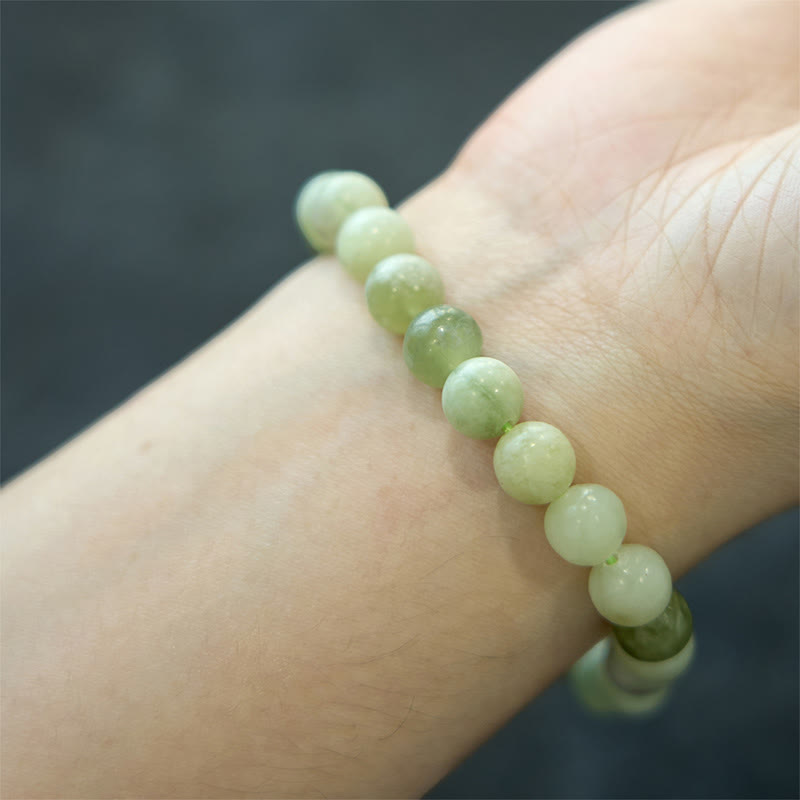 Pulsera de jade de la abundancia con piedras de Buda 