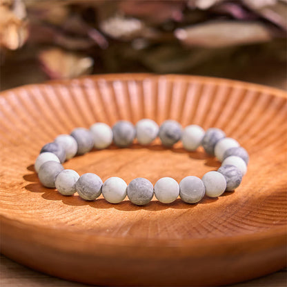 Pulsera Buddha Stones Picasso Jasper White Turquoise Courage 