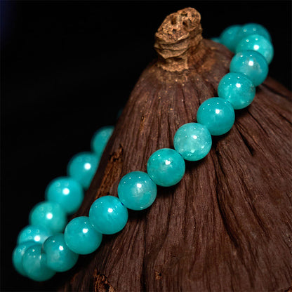 Pulsera de equilibrio positivo de amazonita y piedra de Buda
