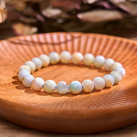 Pulsera de hemimorfita de piedra de Buda con energía calma