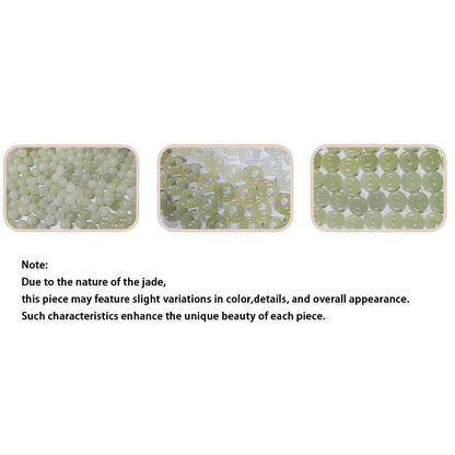 Buddha Stones 925 Sterling Silver Natural Hetian Jade Peace Buckle Butterfly Zircon Luck Bracelet Necklace Pendant