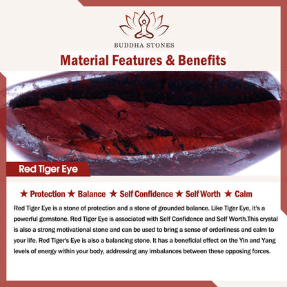 Pulsera de protección multivuelta con 108 cuentas de mala de ojo de tigre natural y colorida de Buddha Stones 
