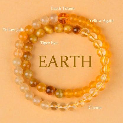 Buddha Stones Five Elements Various Agate Crystal Chalcedony White Crystal White Agate Luck Bracelet