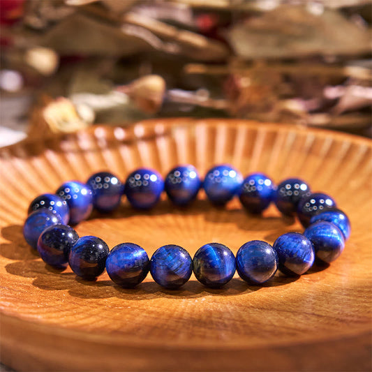 Buddha Stones Blaues Tigerauge Balance Armband 