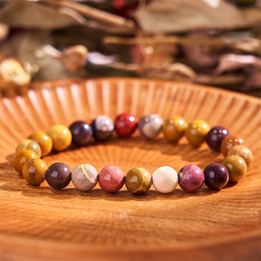 Pulsera de crecimiento emocional de piedra de Buda Mookaite