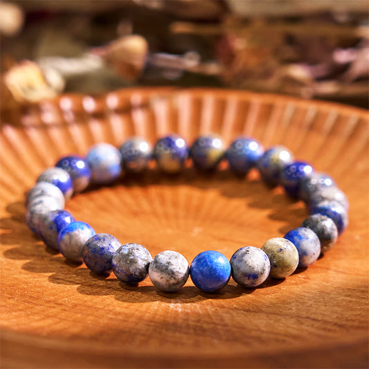 Pulsera positiva de autocuidado con lazurita y piedra de Buda