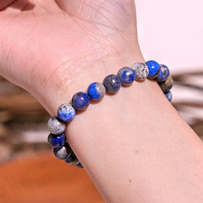 Buddha-Stein-Lazurit-Selbstpflege-Positives Armband