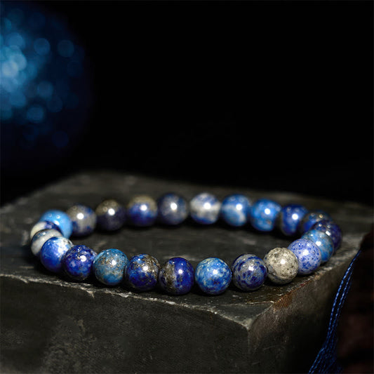 Pulsera de equilibrio positivo de lazurita y piedra de Buda