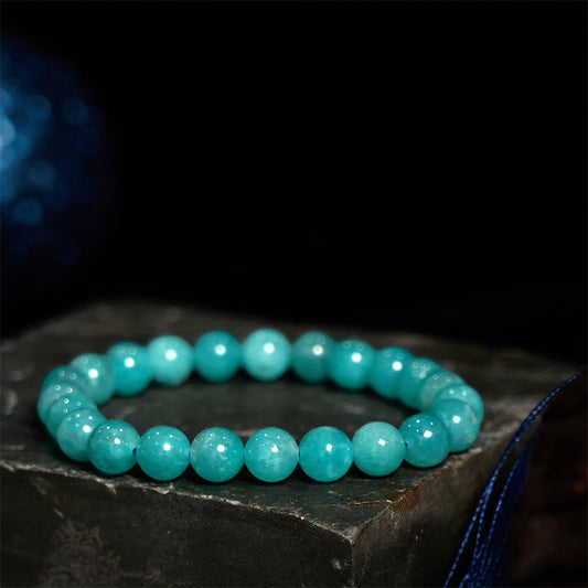 Pulsera de equilibrio positivo de amazonita y piedra de Buda