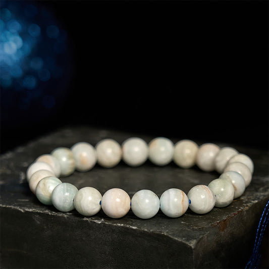 Pulsera de hemimorfita de piedra de Buda con energía calma