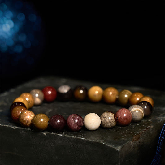 Pulsera de crecimiento emocional de piedra de Buda Mookaite