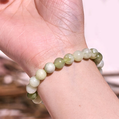 Pulsera de jade de la abundancia con piedras de Buda 