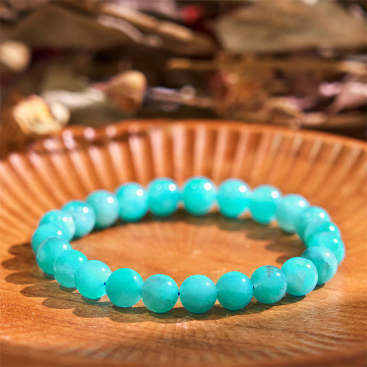 Pulsera de equilibrio positivo de amazonita y piedra de Buda