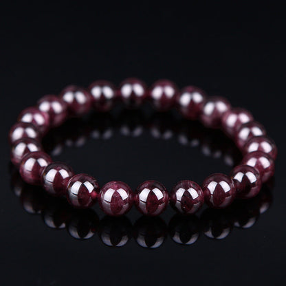 Pulsera Pasión con Cuentas de Granate Natural de Piedras de Buda 