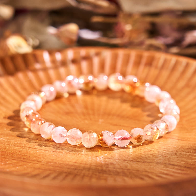 Buddha Stones Boost Vitality Warm Color Series Positive Courage Bracelet - Touch Bling