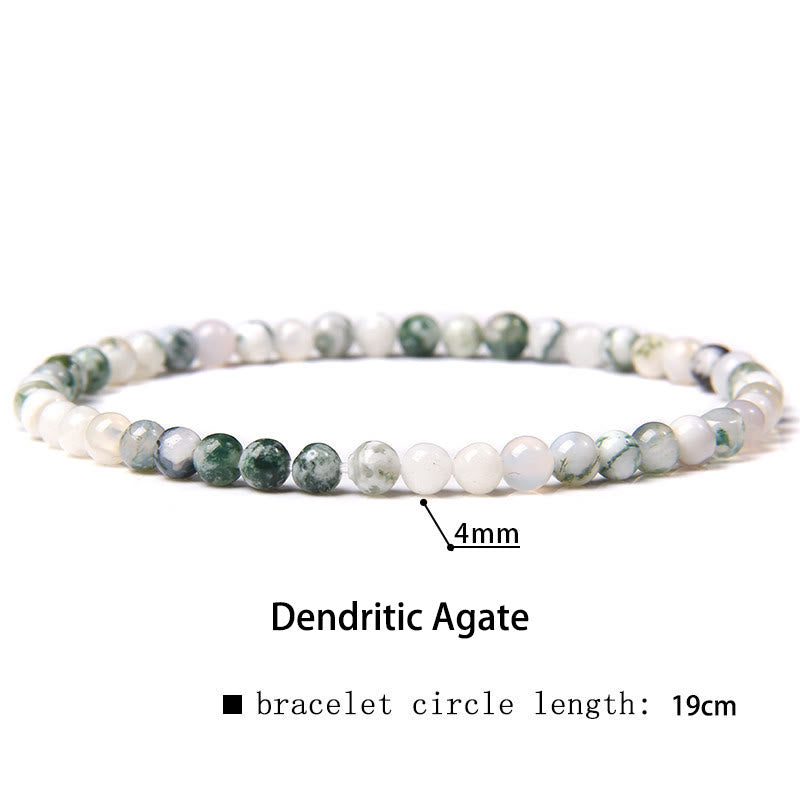 Buddha Stones 4mm Various Stone Crystal Mini Beads Healing Bracelet - Touch Bling