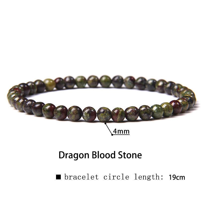 Buddha Stones 4mm Various Stone Crystal Mini Beads Healing Bracelet - Touch Bling
