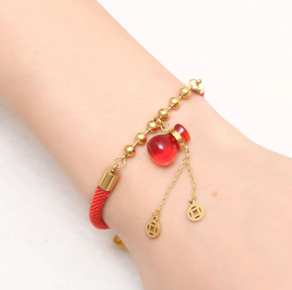 Lucky Red Money Bag Bracelet