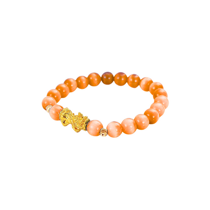 Natural Opal Pixiu Positivity and Luck Bracelet