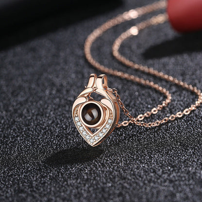 Hold My Love Photo Projection Necklace