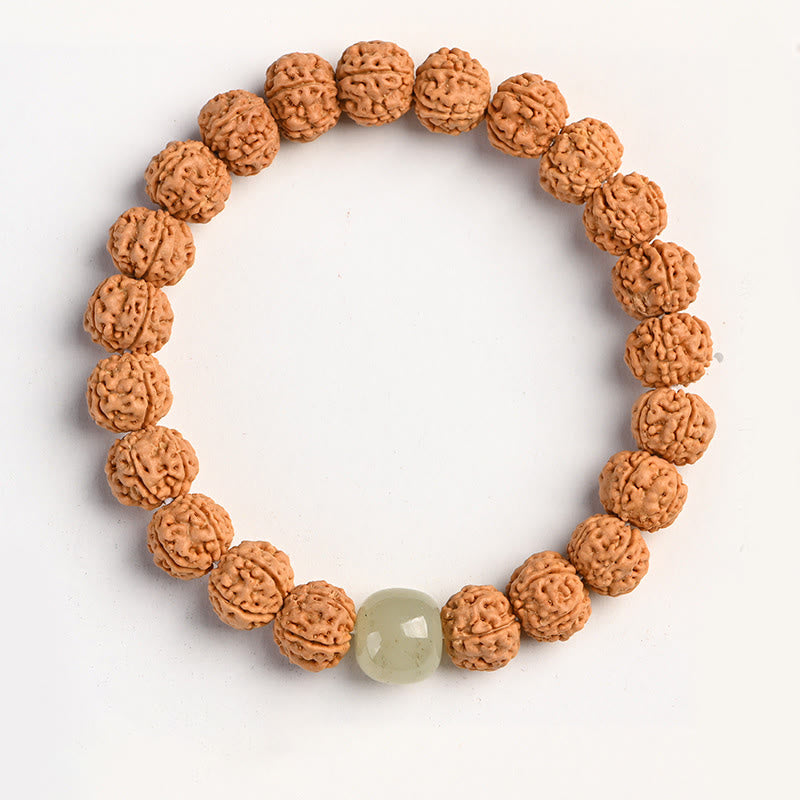 Buddha-Steine ​​Tibet Rudraksha Bodhi Samen Reichtum Glücksbringer Armband