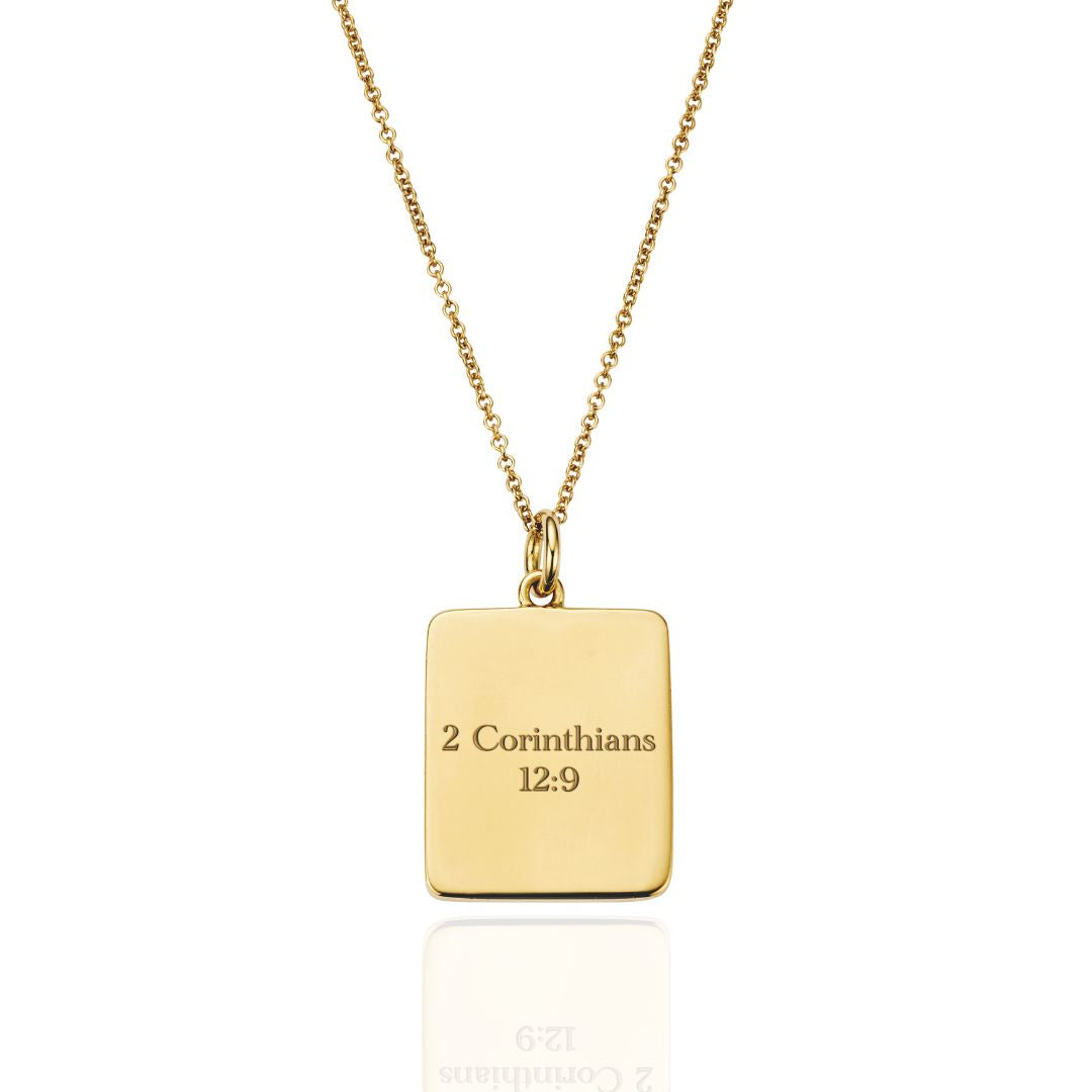 Gold Personalised Verse Necklace