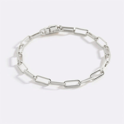 Open Link Paperclip Chain Bracelet