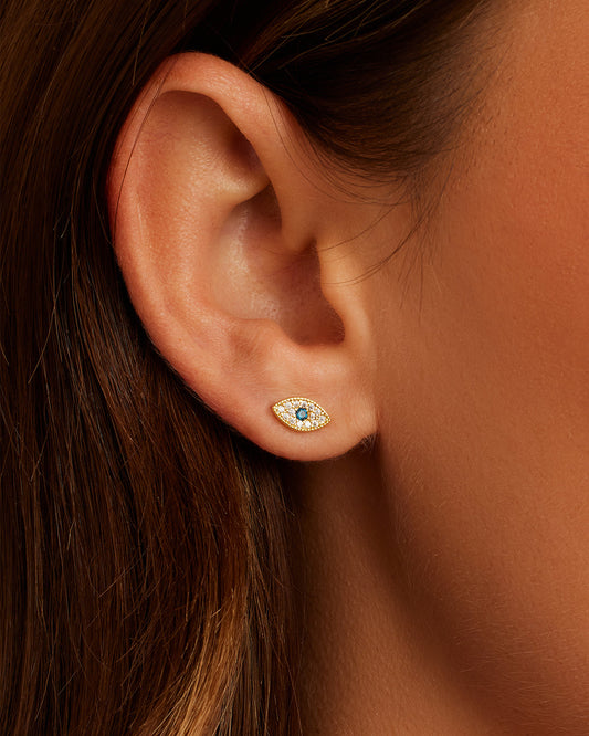 Einzelner Ohrstecker „Böses Auge“