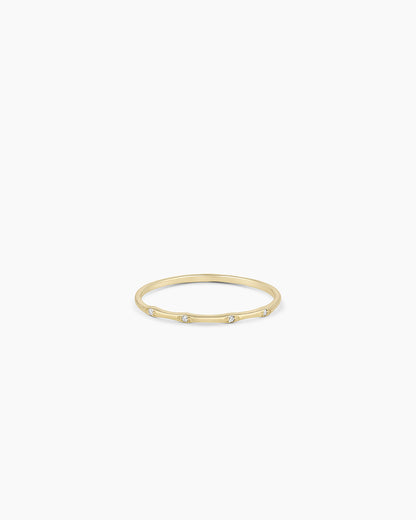 Diamant-Stapelring